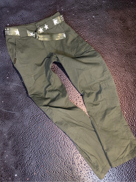 Five Star Pants - Five Star Olive Green Women's Cargo Trousers